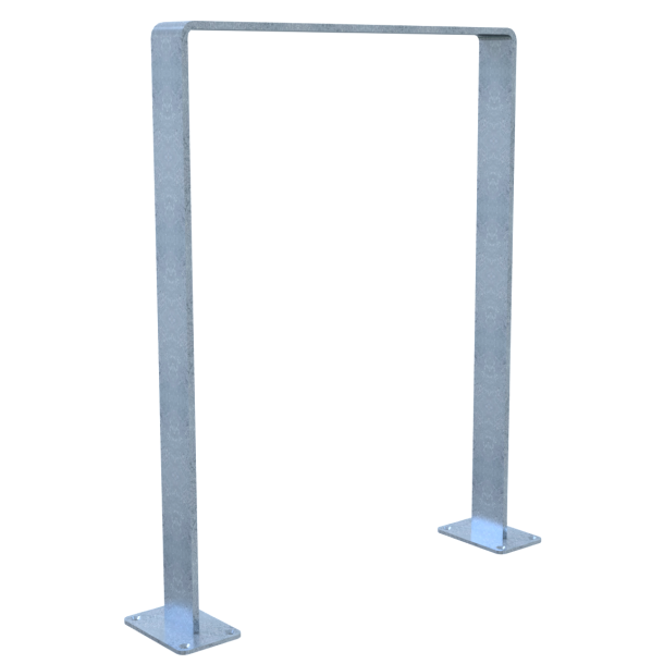 Leaning bracket made of flat steel | 70 x 70 mm | for doweling, without crossbar | width: 600mm | hot-dip galvanized